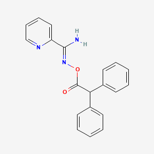 molecular formula C20H17N3O2 B3907088 N'-[(2,2-diphenylacetyl)oxy]-2-pyridinecarboximidamide 
