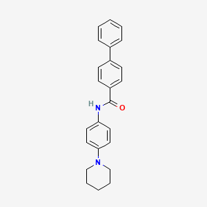 N-[4-(1-piperidinyl)phenyl]-4-biphenylcarboxamide