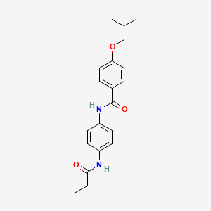 4-isobutoxy-N-[4-(propionylamino)phenyl]benzamide