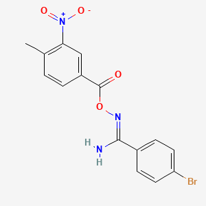 4-bromo-N'-[(4-methyl-3-nitrobenzoyl)oxy]benzenecarboximidamide