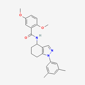 molecular formula C24H27N3O3 B3907104 N-[1-(3,5-dimethylphenyl)-4,5,6,7-tetrahydro-1H-indazol-4-yl]-2,5-dimethoxybenzamide 