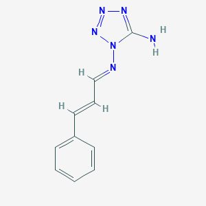 1-[(E)-[(E)-3-phenylprop-2-enylidene]amino]tetrazol-5-amine