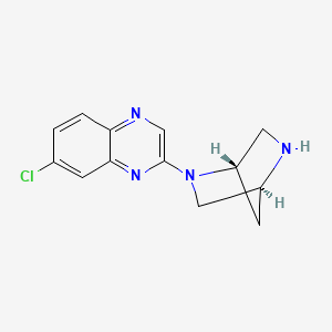 molecular formula C13H13ClN4 B3907113 7-chloro-2-[(1S,4S)-2,5-diazabicyclo[2.2.1]hept-2-yl]quinoxaline 