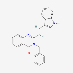 molecular formula C26H21N3O B3907136 3-benzyl-2-[2-(1-methyl-1H-indol-3-yl)vinyl]-4(3H)-quinazolinone 
