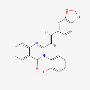 2-[2-(1,3-benzodioxol-5-yl)vinyl]-3-(2-methoxyphenyl)-4(3H)-quinazolinone