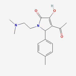 4-acetyl-1-[2-(dimethylamino)ethyl]-3-hydroxy-5-(4-methylphenyl)-1,5-dihydro-2H-pyrrol-2-one