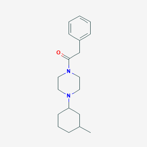 molecular formula C19H28N2O B3907241 1-(3-methylcyclohexyl)-4-(phenylacetyl)piperazine 