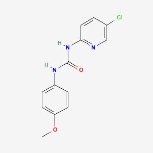 molecular formula C13H12ClN3O2 B3907245 N-(5-chloro-2-pyridinyl)-N'-(4-methoxyphenyl)urea 