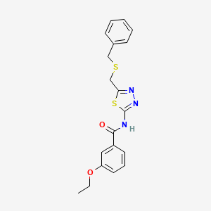 N-{5-[(benzylthio)methyl]-1,3,4-thiadiazol-2-yl}-3-ethoxybenzamide