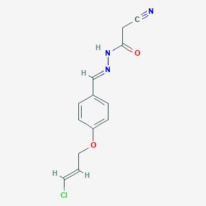 N'-{4-[(3-chloro-2-propenyl)oxy]benzylidene}-2-cyanoacetohydrazide