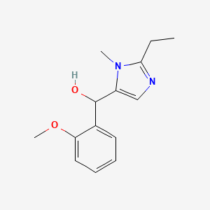 molecular formula C14H18N2O2 B3907360 (2-ethyl-1-methyl-1H-imidazol-5-yl)(2-methoxyphenyl)methanol 