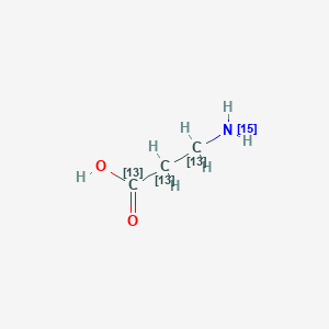 molecular formula C3H7NO2 B039074 β-丙氨酸 13C3,15N CAS No. 285978-07-6