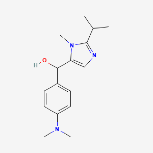 molecular formula C16H23N3O B3907416 [4-(dimethylamino)phenyl](2-isopropyl-1-methyl-1H-imidazol-5-yl)methanol CAS No. 333435-00-0