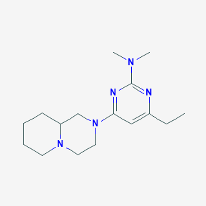 4-ethyl-N,N-dimethyl-6-(octahydro-2H-pyrido[1,2-a]pyrazin-2-yl)pyrimidin-2-amine