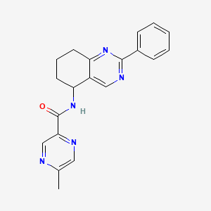 5-methyl-N-(2-phenyl-5,6,7,8-tetrahydro-5-quinazolinyl)-2-pyrazinecarboxamide