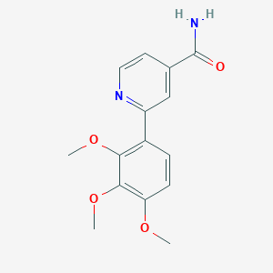 molecular formula C15H16N2O4 B3907457 2-(2,3,4-trimethoxyphenyl)isonicotinamide 