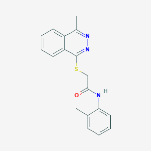 N-(2-methylphenyl)-2-[(4-methyl-1-phthalazinyl)thio]acetamide