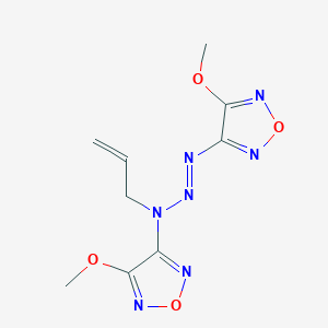 3-[1-Allyl-3-(4-methoxy-1,2,5-oxadiazol-3-yl)-2-triazenyl]-4-methoxy-1,2,5-oxadiazole