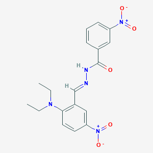 N'-{2-(diethylamino)-5-nitrobenzylidene}-3-nitrobenzohydrazide