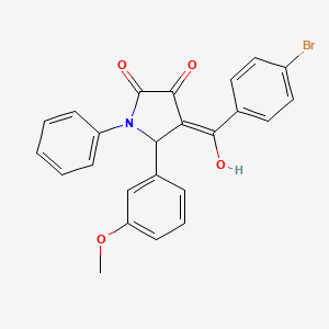 4-(4-bromobenzoyl)-3-hydroxy-5-(3-methoxyphenyl)-1-phenyl-1,5-dihydro-2H-pyrrol-2-one