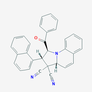 1-benzoyl-2-(1-naphthyl)-1,2-dihydropyrrolo[1,2-a]quinoline-3,3(3aH)-dicarbonitrile