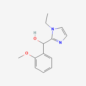molecular formula C13H16N2O2 B3907659 (1-ethyl-1H-imidazol-2-yl)(2-methoxyphenyl)methanol 