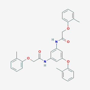 molecular formula C31H30N2O5 B390787 2-(2-methylphenoxy)-N-(3-(2-methylphenoxy)-5-{[(2-methylphenoxy)acetyl]amino}phenyl)acetamide 