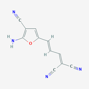 B039079 [(2E)-3-(5-amino-4-cyano-2-furyl)prop-2-enylidene]malononitrile CAS No. 111203-08-8