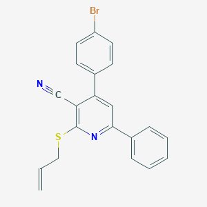 2-(Allylsulfanyl)-4-(4-bromophenyl)-6-phenylnicotinonitrile