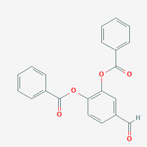 2-(Benzoyloxy)-5-formylphenyl benzoate