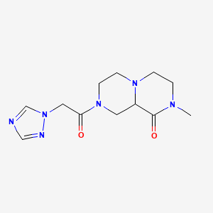 2-methyl-8-(1H-1,2,4-triazol-1-ylacetyl)hexahydro-2H-pyrazino[1,2-a]pyrazin-1(6H)-one