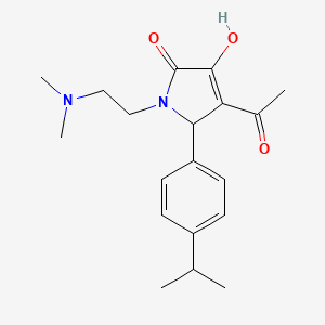 molecular formula C19H26N2O3 B3907955 4-acetyl-1-[2-(dimethylamino)ethyl]-3-hydroxy-5-(4-isopropylphenyl)-1,5-dihydro-2H-pyrrol-2-one 