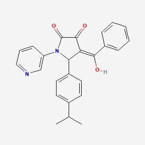 4-benzoyl-3-hydroxy-5-(4-isopropylphenyl)-1-(3-pyridinyl)-1,5-dihydro-2H-pyrrol-2-one