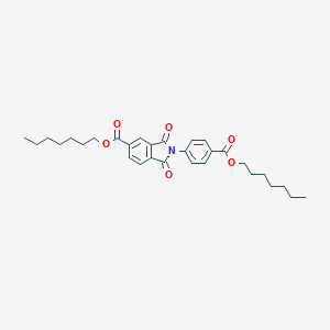 Heptyl 2-{4-[(heptyloxy)carbonyl]phenyl}-1,3-dioxo-5-isoindolinecarboxylate