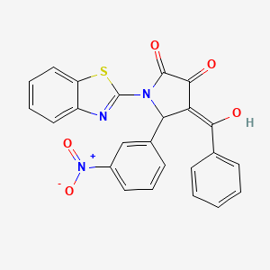 1-(1,3-benzothiazol-2-yl)-4-benzoyl-3-hydroxy-5-(3-nitrophenyl)-1,5-dihydro-2H-pyrrol-2-one