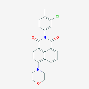 molecular formula C23H19ClN2O3 B390805 2-(3-chloro-4-methylphenyl)-6-(4-morpholinyl)-1H-benzo[de]isoquinoline-1,3(2H)-dione 