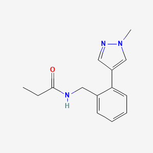 N-[2-(1-methyl-1H-pyrazol-4-yl)benzyl]propanamide