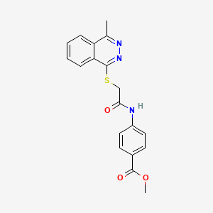 molecular formula C19H17N3O3S B3908058 methyl 4-({[(4-methyl-1-phthalazinyl)thio]acetyl}amino)benzoate CAS No. 350680-08-9
