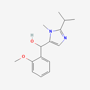molecular formula C15H20N2O2 B3908102 (2-isopropyl-1-methyl-1H-imidazol-5-yl)(2-methoxyphenyl)methanol 