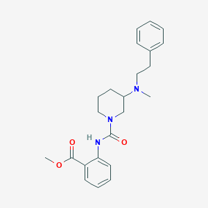 molecular formula C23H29N3O3 B3908116 methyl 2-[({3-[methyl(2-phenylethyl)amino]-1-piperidinyl}carbonyl)amino]benzoate 