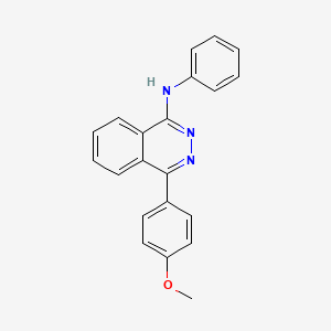 molecular formula C21H17N3O B3908142 4-(4-methoxyphenyl)-N-phenyl-1-phthalazinamine 