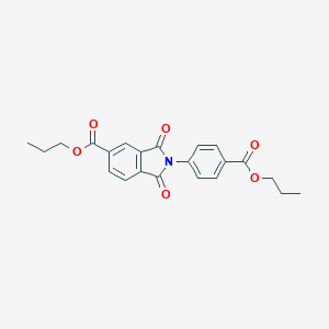 molecular formula C22H21NO6 B390817 Propyl 1,3-dioxo-2-[4-(propoxycarbonyl)phenyl]-5-isoindolinecarboxylate 