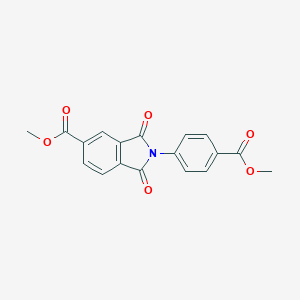 molecular formula C18H13NO6 B390819 Methyl p-(5-methoxycarbonyl-1,3-dioxoisoindoline-2-yl)benzoate 