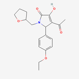 4-acetyl-5-(4-ethoxyphenyl)-3-hydroxy-1-(tetrahydro-2-furanylmethyl)-1,5-dihydro-2H-pyrrol-2-one