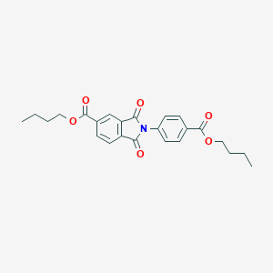 molecular formula C24H25NO6 B390820 Butyl 2-[4-(butoxycarbonyl)phenyl]-1,3-dioxo-5-isoindolinecarboxylate 