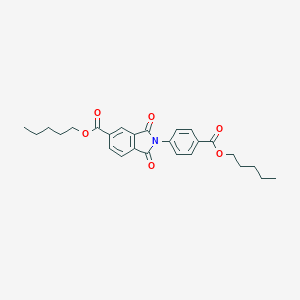 molecular formula C26H29NO6 B390822 Pentyl 1,3-dioxo-2-{4-[(pentyloxy)carbonyl]phenyl}-5-isoindolinecarboxylate 