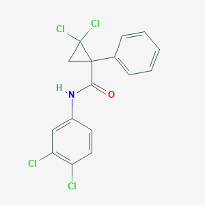 2,2-dichloro-N-(3,4-dichlorophenyl)-1-phenylcyclopropanecarboxamide