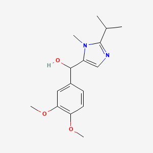 (3,4-dimethoxyphenyl)(2-isopropyl-1-methyl-1H-imidazol-5-yl)methanol