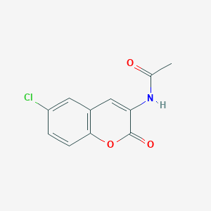 molecular formula C11H8ClNO3 B3908271 N-(6-chloro-2-oxo-2H-chromen-3-yl)acetamide 