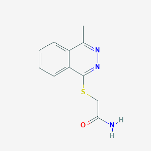 molecular formula C11H11N3OS B3908288 2-[(4-methyl-1-phthalazinyl)thio]acetamide 